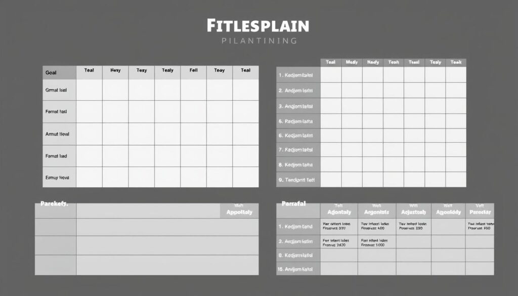 Template jadwal latihan 3-6 bulan untuk rencana kebugaran jangka panjang tanpa larangan olahraga