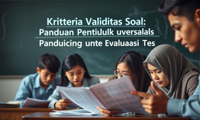 kriteria validitas soal